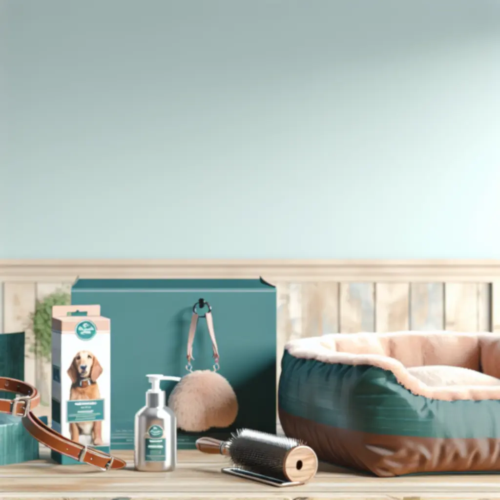 Zestaw bestsellerowych akcesoriów dla zwierząt: obroże, legowisko i zabawki